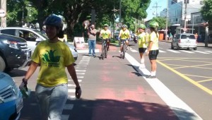 Dia Mundial Sem Carro reúne ciclistas na Praça do Rádio Clube
