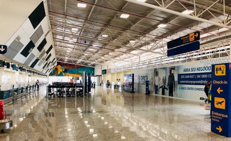 Área interna do terminal após reforma e ampliação
