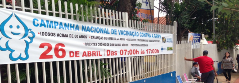 Secretaria Municipal de Saúde Pública (SESAU) é um dos postos de vacinação em Campo Grande