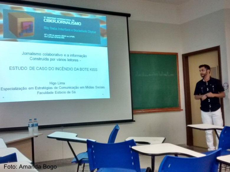 Lima abordou sua apresentação a cobertura sobre o incêndio da boate Kiss em janeiro de 2013