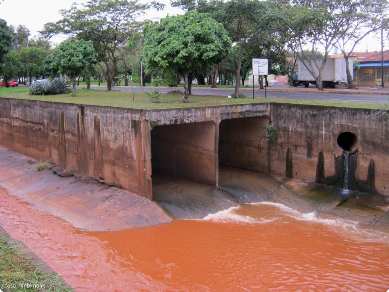 O encontro dos córregos Segredo (esquerda) e Prosa (direita) marcam o início do Rio Anhanduí.