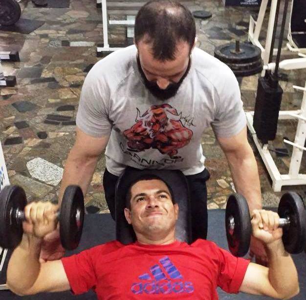 Gustavo e seu personal Danilo Rodrigues