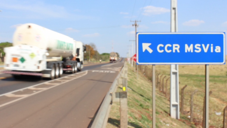 Os 845,4 quilômetros de extensão da rodovia no estado são administrados pela CCR MSVia