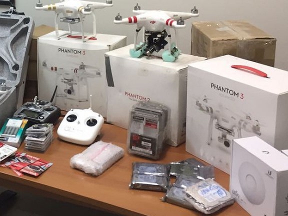 Drones doados pela Receita Federal à Capital.