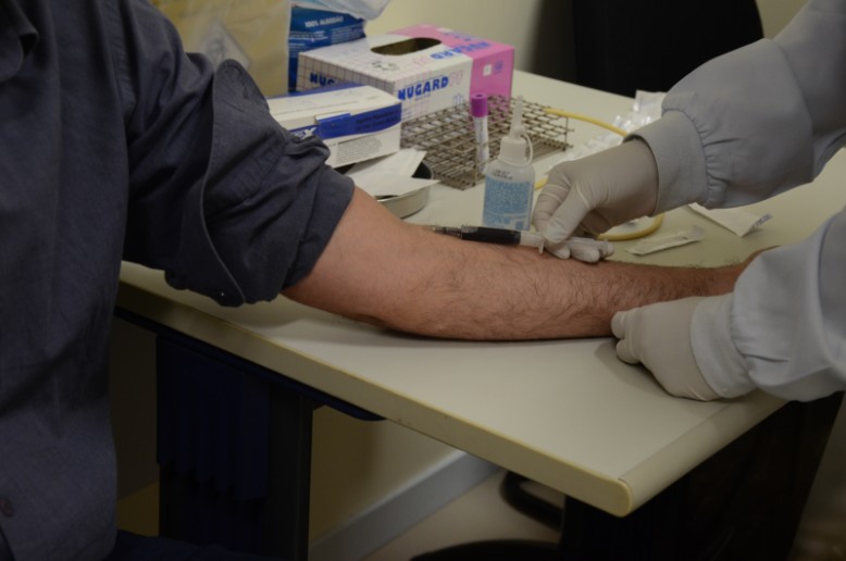 Coleta de sangue para cadastro de compatibilidade de medula óssea